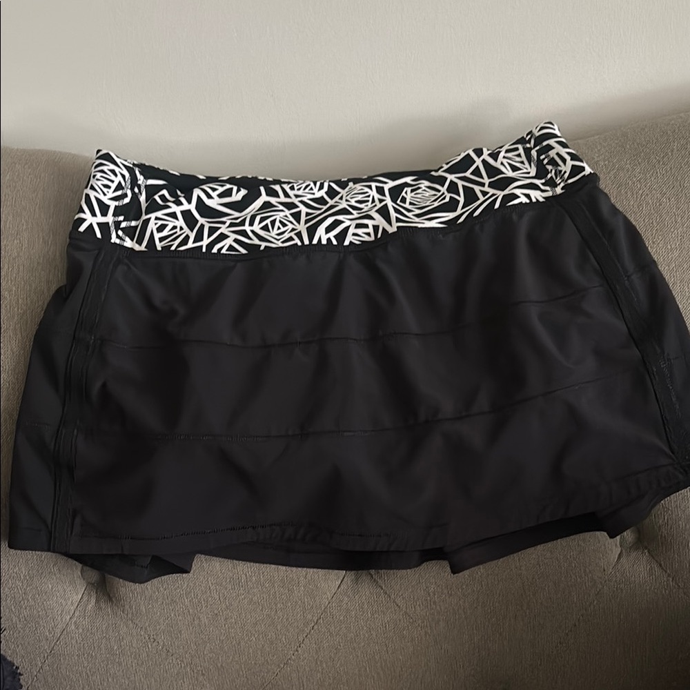 lululemon athletica Black and White Skort